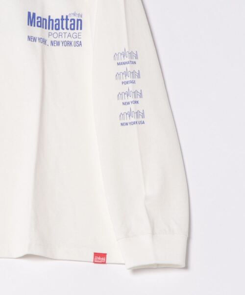 Manhattan Portage（マンハッタンポーテージ）の「L/S Print T-Shirt（Tシャツ/カットソー・メンズ・ホワイト/ブラック・MEDIUM/LARGE/X-LARGE/SMALL）」の10枚目の写真