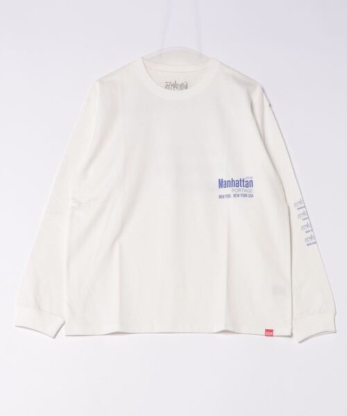 Manhattan Portage（マンハッタンポーテージ）の「L/S Print T-Shirt（Tシャツ/カットソー・メンズ・ホワイト/ブラック・MEDIUM/LARGE/X-LARGE/SMALL）」の8枚目の写真