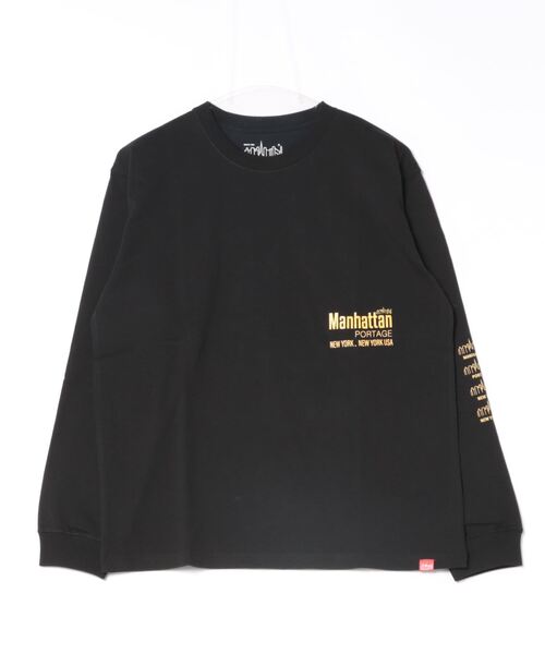 Manhattan Portage（マンハッタンポーテージ）の「L/S Print T-Shirt（Tシャツ/カットソー・メンズ・ホワイト/ブラック・MEDIUM/LARGE/X-LARGE/SMALL）」の11枚目の写真