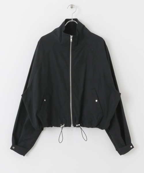 KBF（ケイビーエフ）の「スタンドカラーブルゾン（ブルゾン・レディース・ブラック/オフホワイト・ONE）」の19枚目の写真