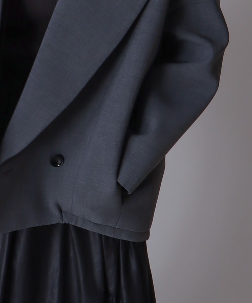 DRESSLAVE(ドレスレイブ)の「B7 / bonding spindle coat(ボンディングスピンドルコート)(ピーコート・レディース・チャコールグレー・38)」の6枚目の写真