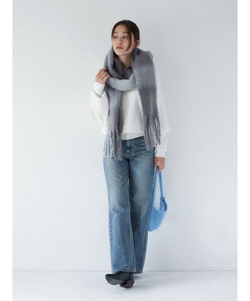 Ungrid（アングリッド）の「ローゲージニットハンドバッグ（ハンドバッグ・レディース・オフホワイト/ブルー/ピンク・FREE）」の8枚目の写真