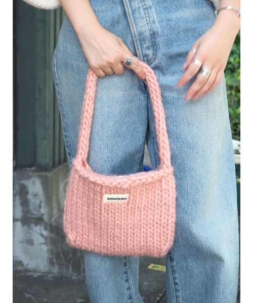 Ungrid（アングリッド）の「ローゲージニットハンドバッグ（ハンドバッグ・レディース・オフホワイト/ブルー/ピンク・FREE）」の15枚目の写真