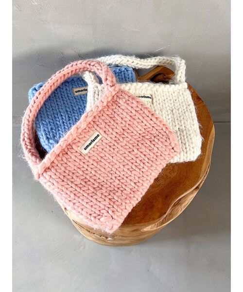 Ungrid（アングリッド）の「ローゲージニットハンドバッグ（ハンドバッグ・レディース・オフホワイト/ブルー/ピンク・FREE）」の18枚目の写真