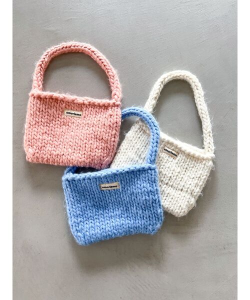 Ungrid（アングリッド）の「ローゲージニットハンドバッグ（ハンドバッグ・レディース・オフホワイト/ブルー/ピンク・FREE）」の19枚目の写真