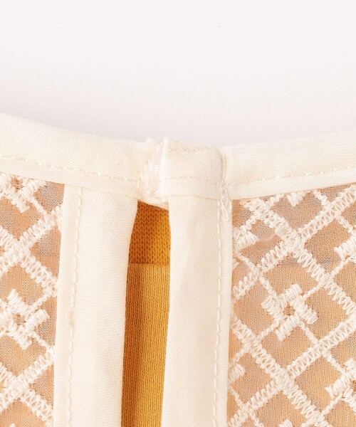 green label relaxing(グリーンレーベルリラクシング)の「レース付き スムースワンピース / キッズ 100cm-130cm(ワンピース・キッズ・ブラック/マスタード・100cm/130cm/120cm/110cm)」の9枚目の写真