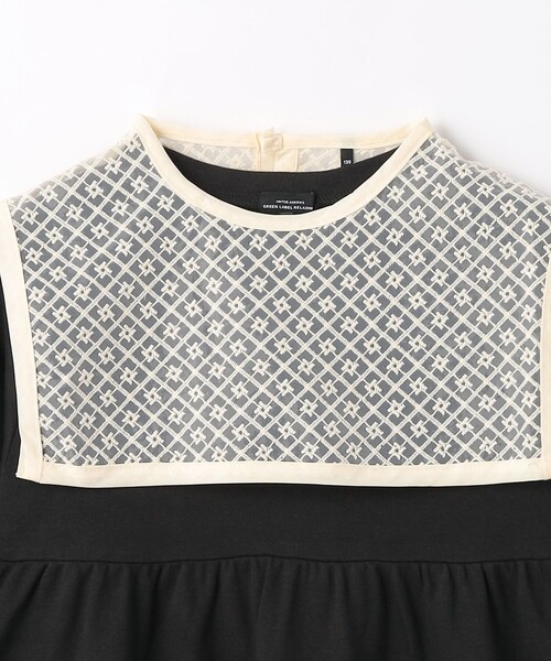 green label relaxing(グリーンレーベルリラクシング)の「レース付き スムースワンピース / キッズ 100cm-130cm(ワンピース・キッズ・ブラック/マスタード・100cm/130cm/120cm/110cm)」の16枚目の写真