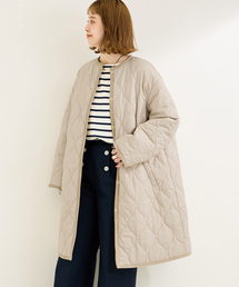 リバーシブルキルティングコート