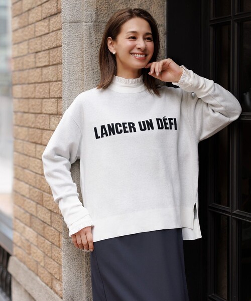 UNFILO(アンフィーロ)の「ウールライク Iラインスカート(スカート・レディース・ネイビー系/グレー系1・X-SMALL/SMALL/MEDIUM/LARGE)」の8枚目の写真