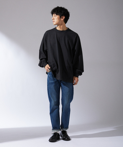 ARMY TWILL（アーミーツイル）の「ARMY TWILL / アーミーツイル 別注 2ポケット ロングスリーブTシャツ（Tシャツ/カットソー・メンズ・ホワイト/ブラック/カーキ・MEDIUM/LARGE）」の7枚目の写真