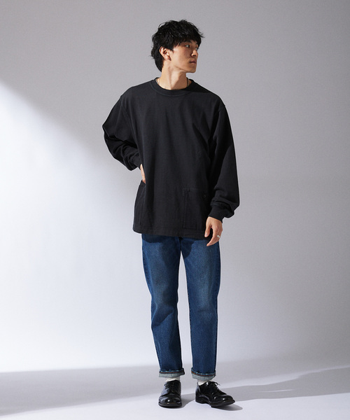 ARMY TWILL（アーミーツイル）の「ARMY TWILL / アーミーツイル 別注 2ポケット ロングスリーブTシャツ（Tシャツ/カットソー・メンズ・ホワイト/ブラック/カーキ・MEDIUM/LARGE）」の10枚目の写真