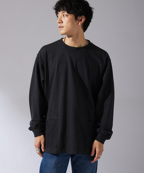 ARMY TWILL（アーミーツイル）の「ARMY TWILL / アーミーツイル 別注 2ポケット ロングスリーブTシャツ（Tシャツ/カットソー・メンズ・ホワイト/ブラック/カーキ・MEDIUM/LARGE）」の13枚目の写真