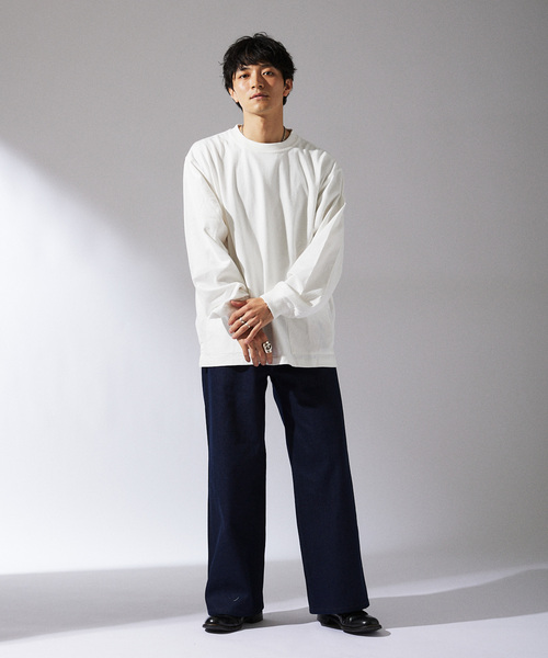 ARMY TWILL（アーミーツイル）の「ARMY TWILL / アーミーツイル 別注 2ポケット ロングスリーブTシャツ（Tシャツ/カットソー・メンズ・ホワイト/ブラック/カーキ・MEDIUM/LARGE）」の18枚目の写真