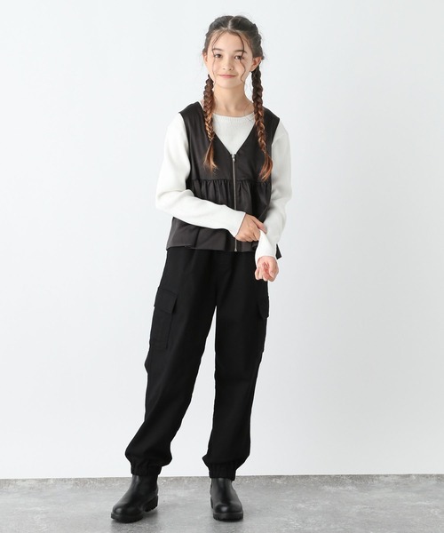 GLOBAL WORK(グローバルワーク)の「2SET*メルティプルオーバー/ベスト/142650(ベスト・キッズ・ライトグレー/チャコールグレー・130cm/140cm/150cm/160cm)」の10枚目の写真