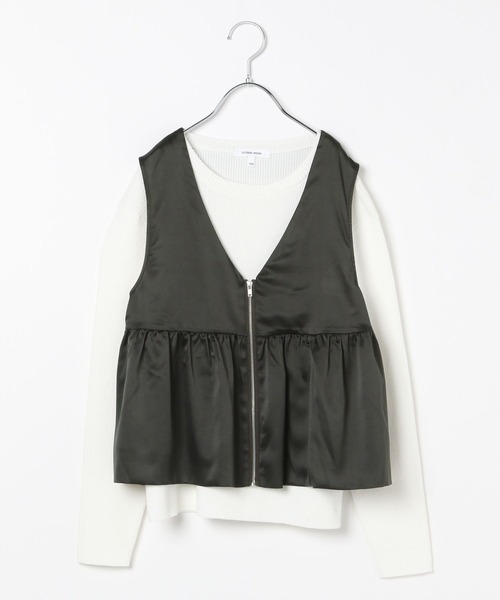 GLOBAL WORK(グローバルワーク)の「2SET*メルティプルオーバー/ベスト/142650(ベスト・キッズ・ライトグレー/チャコールグレー・130cm/140cm/150cm/160cm)」の6枚目の写真