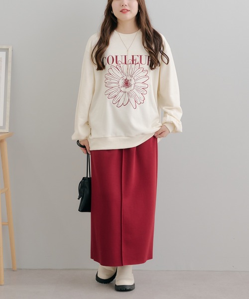 Another Branch olive des olive(アナザーブランチオリーブデオリーブ)の「お花刺繍スウェット(スウェット・レディース・グリーン/アイボリー/ネイビー/オートミール・FREE)」の21枚目の写真