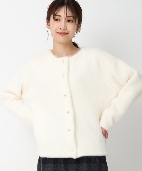 MISCH MASCH(ミッシュマッシュ)の「パール釦シャギーコーディガン/MM448501(カーディガン/ボレロ・レディース・ピンク/ホワイト/モカ・フリ-)」の20枚目の写真