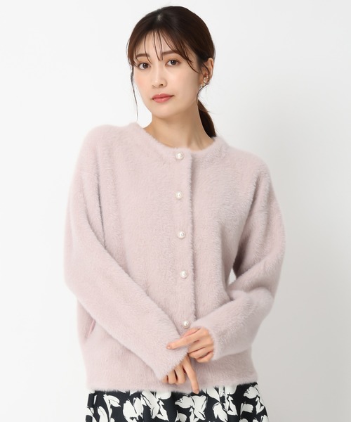 MISCH MASCH(ミッシュマッシュ)の「パール釦シャギーコーディガン/MM448501(カーディガン/ボレロ・レディース・ピンク/ホワイト/モカ・フリ-)」の16枚目の写真