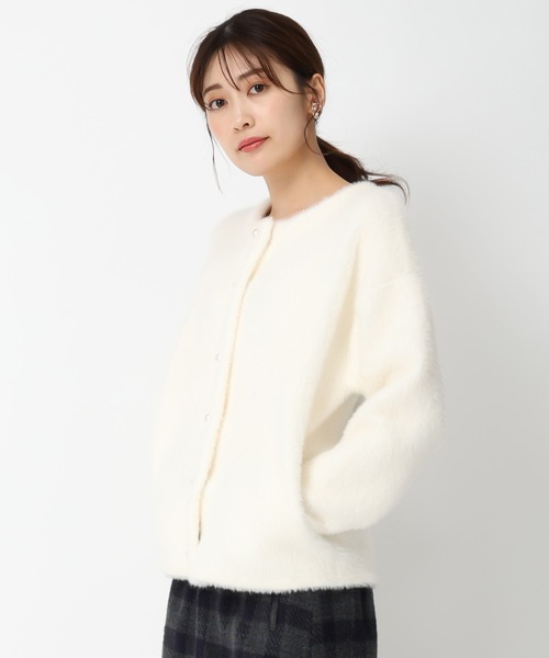 MISCH MASCH(ミッシュマッシュ)の「パール釦シャギーコーディガン/MM448501(カーディガン/ボレロ・レディース・ピンク/ホワイト/モカ・フリ-)」の17枚目の写真