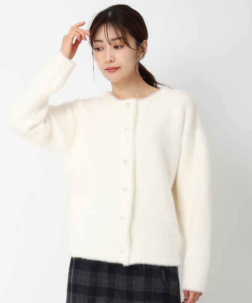 MISCH MASCH(ミッシュマッシュ)の「パール釦シャギーコーディガン/MM448501(カーディガン/ボレロ・レディース・ピンク/ホワイト/モカ・フリ-)」の18枚目の写真