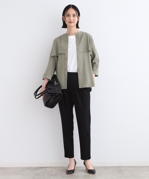 試着のみ＊現行品　INDIVI【洗える】ヨークデザインブラウス 洗える】ヨークデザインブラウス（シャツ・ブラウス） | INDIVI