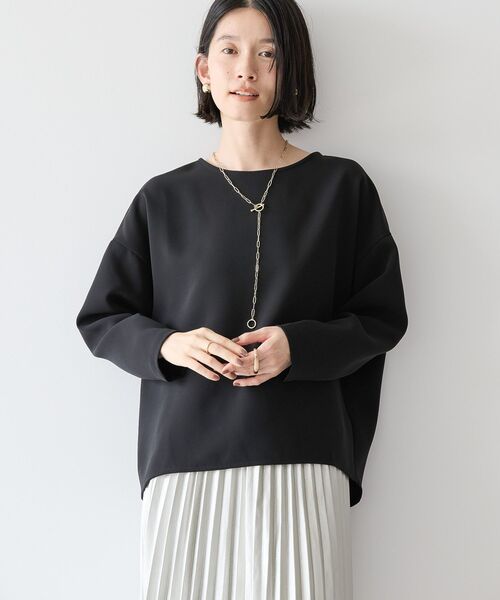 AMERICAN HOLIC(アメリカンホリック)の「イージーケアドルマンブラウス(シャツ/ブラウス・レディース・ライトグレー/ブラック・M/L)」の9枚目の写真