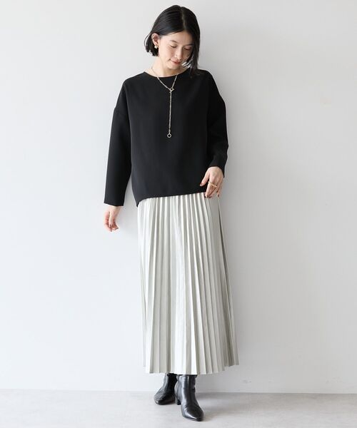 AMERICAN HOLIC(アメリカンホリック)の「イージーケアドルマンブラウス(シャツ/ブラウス・レディース・ライトグレー/ブラック・M/L)」の14枚目の写真