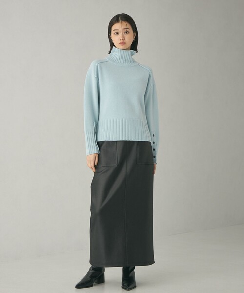 EMMEL REFINES（エメルリファインズ）の「＜EMMEL REFINES＞EM ステッチ タイトスカート（スカート・レディース・ブラック/ダークブラウン・S/M）」の11枚目の写真