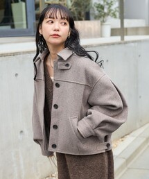 ウーリー ショートブルゾン