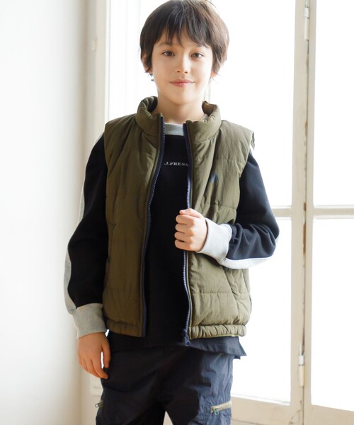 【100-130cm】裏毛ラグラン ロゴトレーナー（スウェット）｜J.PRESS（ジェイプレス）