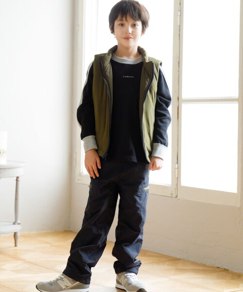 【100-130cm】裏毛ラグラン ロゴトレーナー（スウェット）｜J.PRESS（ジェイプレス）