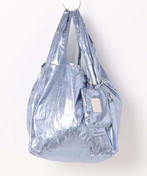 BIRTHDAY BAR（バースデイバー）の「メタリック エコバッグS（トートバッグ・レディース・シルバー/ゴールド/ガンメタ/ホワイト/ダークブルー・0）」の3枚目の写真
