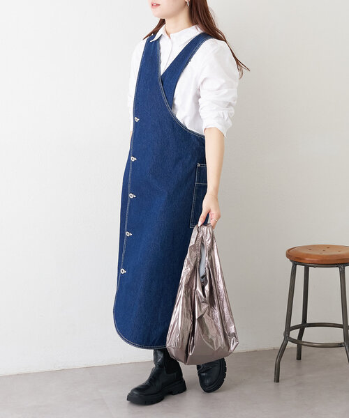 BIRTHDAY BAR（バースデイバー）の「メタリック エコバッグS（トートバッグ・レディース・シルバー/ゴールド/ガンメタ/ホワイト/ダークブルー・0）」の9枚目の写真