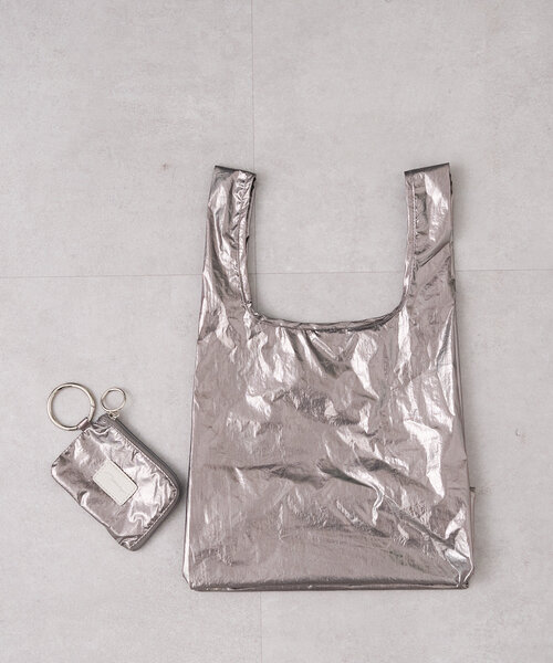 BIRTHDAY BAR（バースデイバー）の「メタリック エコバッグS（トートバッグ・レディース・シルバー/ゴールド/ガンメタ/ホワイト/ダークブルー・0）」の10枚目の写真