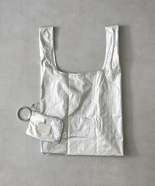 BIRTHDAY BAR（バースデイバー）の「メタリック エコバッグS（トートバッグ・レディース・シルバー/ゴールド/ガンメタ/ホワイト/ダークブルー・0）」の12枚目の写真