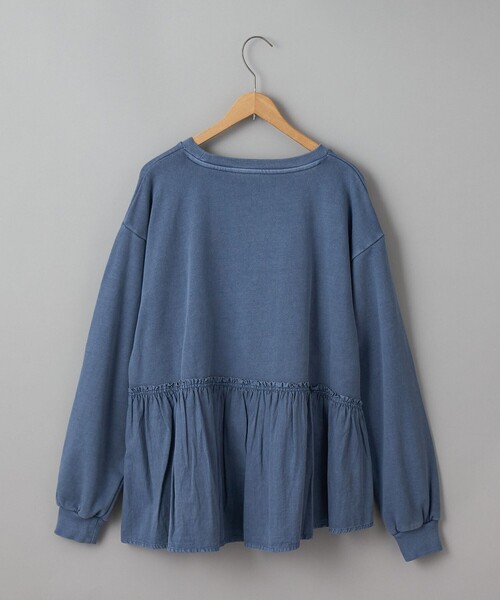 coen（コーエン）の「ピグメントフリルドッキング裏毛プルオーバー（Tシャツ/カットソー・レディース・ダークグレー/ナチュラル/レッド/ネイビー・M/L）」の18枚目の写真