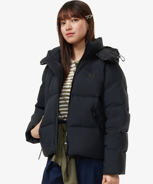 ウィメンズ ボリュームハイネック ナイロンショート ダックダウン