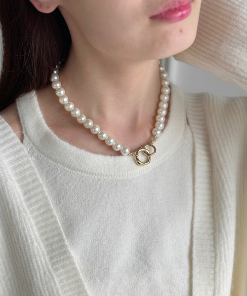sowang（ソワン）の「ボリュームパールマンテルネックレス（ネックレス・レディース・ホワイト・FREE）」の7枚目の写真