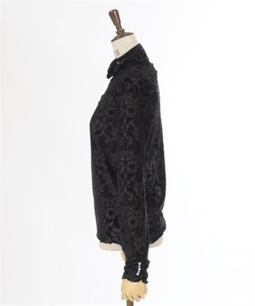 axes femme(アクシーズファム)の「シアーフロッキーインナー(Tシャツ/カットソー・レディース・グレー/ブラック/グリーン・FREE)」の11枚目の写真