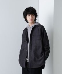 フェイクスウェードフラップポケットCPOシャツ