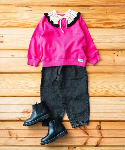 BREEZE（ブリーズ）の「【WEB限定】あったかサーカスパンツ（その他パンツ・キッズ・ネイビー/チャコール/ブラック/ブルー・80/90/110/120/150/100/140/130）」の6枚目の写真