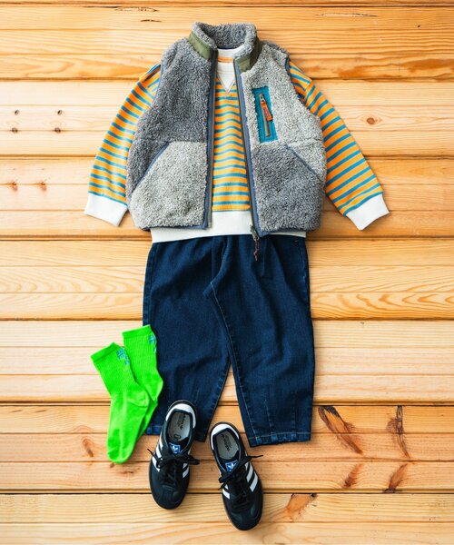 BREEZE（ブリーズ）の「【WEB限定】あったかサーカスパンツ（その他パンツ・キッズ・ネイビー/チャコール/ブラック/ブルー・80/90/110/120/150/100/140/130）」の7枚目の写真