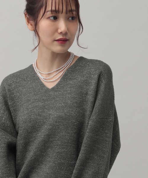 GLOBAL WORK（グローバルワーク）の「MATINEE LINE/接結ラメニットV