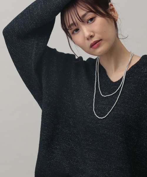 GLOBAL WORK（グローバルワーク）の「MATINEE LINE/接結ラメニットV