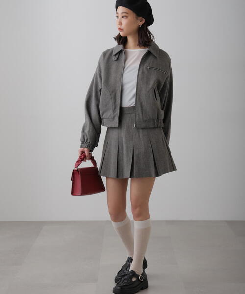 FREE'S MART（フリーズマート）の「◇[セットアップ対応]ボックスプリーツミニスカート（スカート・レディース・グレー/グレー系その他/ベージュ系その他・MEDIUM/SMALL）」の10枚目の写真