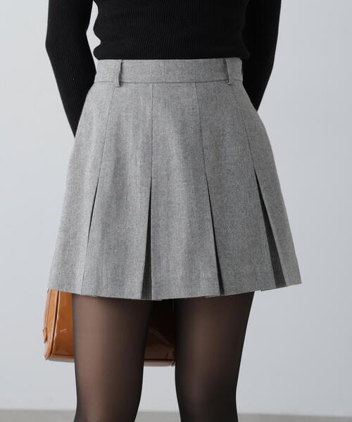 FREE'S MART（フリーズマート）の「◇[セットアップ対応]ボックスプリーツミニスカート（スカート・レディース・グレー/グレー系その他/ベージュ系その他・MEDIUM/SMALL）」の17枚目の写真