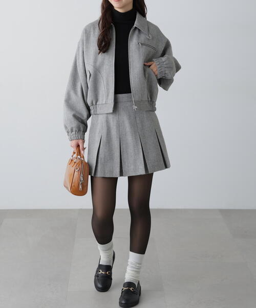 FREE'S MART（フリーズマート）の「◇[セットアップ対応]ボックスプリーツミニスカート（スカート・レディース・グレー/グレー系その他/ベージュ系その他・MEDIUM/SMALL）」の22枚目の写真