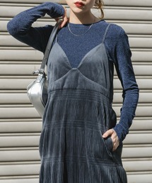 KBF | ベロアライクスリムニット(ニット/セーター)