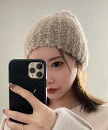 LAULEN（ローレン）の「rib knit beanie /リブニット起毛ニット帽（ニットキャップ/ビーニー）」