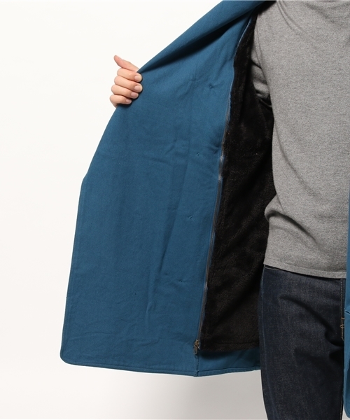 チャイハネ（チャイハネ）の「【チャイハネ】ボアライナー付き刺繍入りMEN'Sコート（ステンカラーコート・メンズ・グレー/ターコイズブルー/イエロー・FREE）」の9枚目の写真